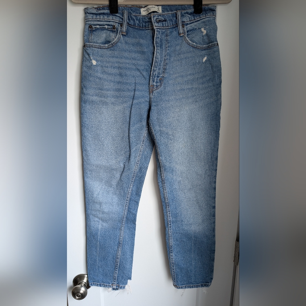 Abercrombie High Rise Skinny Blue Jeans